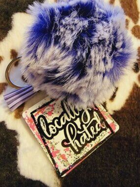 Locally Hated Pom Pom Tassel Keychain